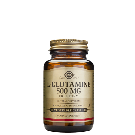 L-glutamin 500 mg, 50 kapslar