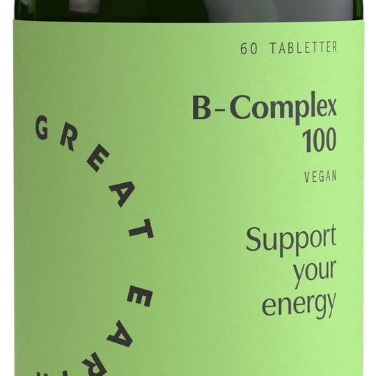 Great Earth B-Complex 100 mg 60 tabletter