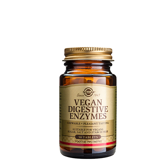 Vegan Digestive Enzymes, 50 tabletter