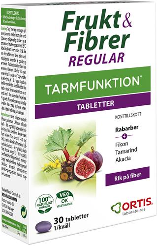 Frukt & Fibrer tabletter, 30 st