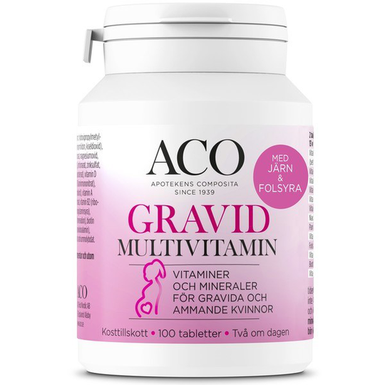 ACO Gravid Multivitamin 100 tabletter