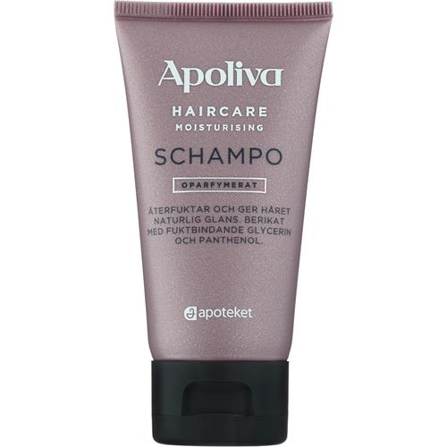 Apoliva Schampo Moist resa oparfymerad, 50 ml