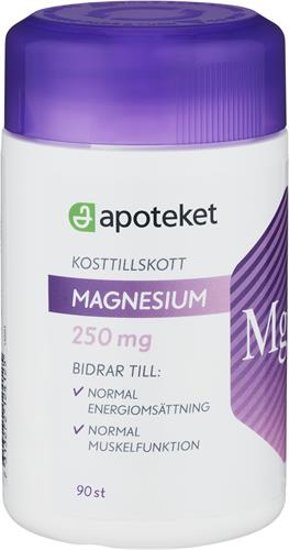 Apoteket Magnesium 250 mg, 90 st