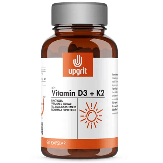 Upgrit Ren Vitamin D3 + K2 90 kapslar