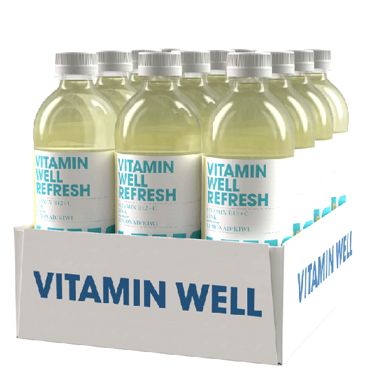 12 x Vitamin Well, 500ml, Refresh